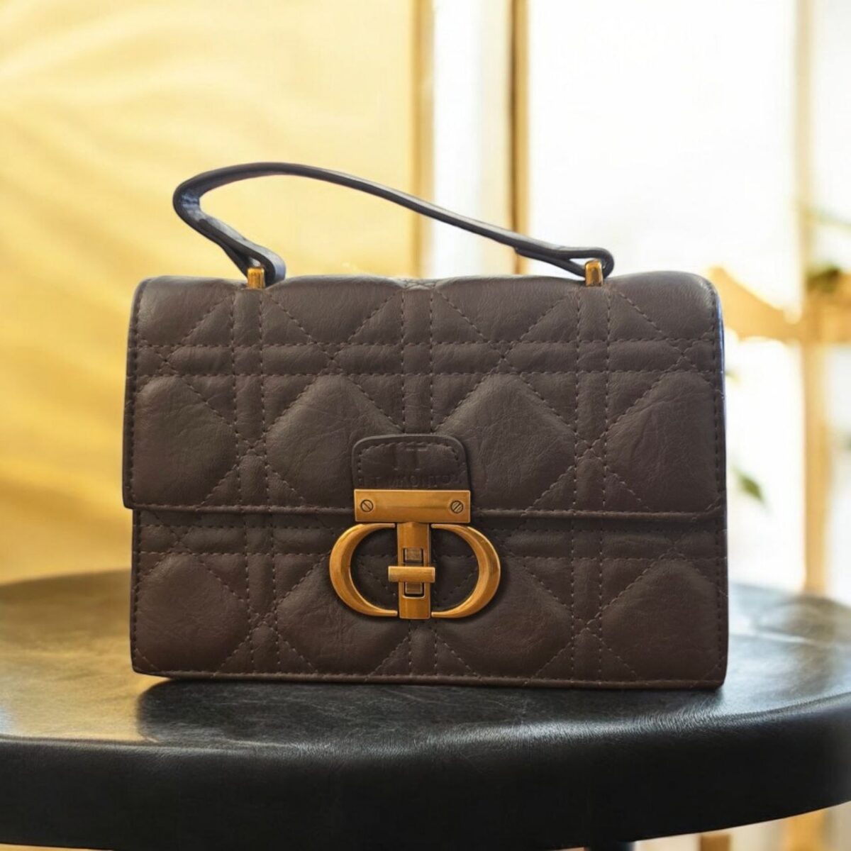 Haute sauce Brown women sling Bag -The Viral quilted Sling bag